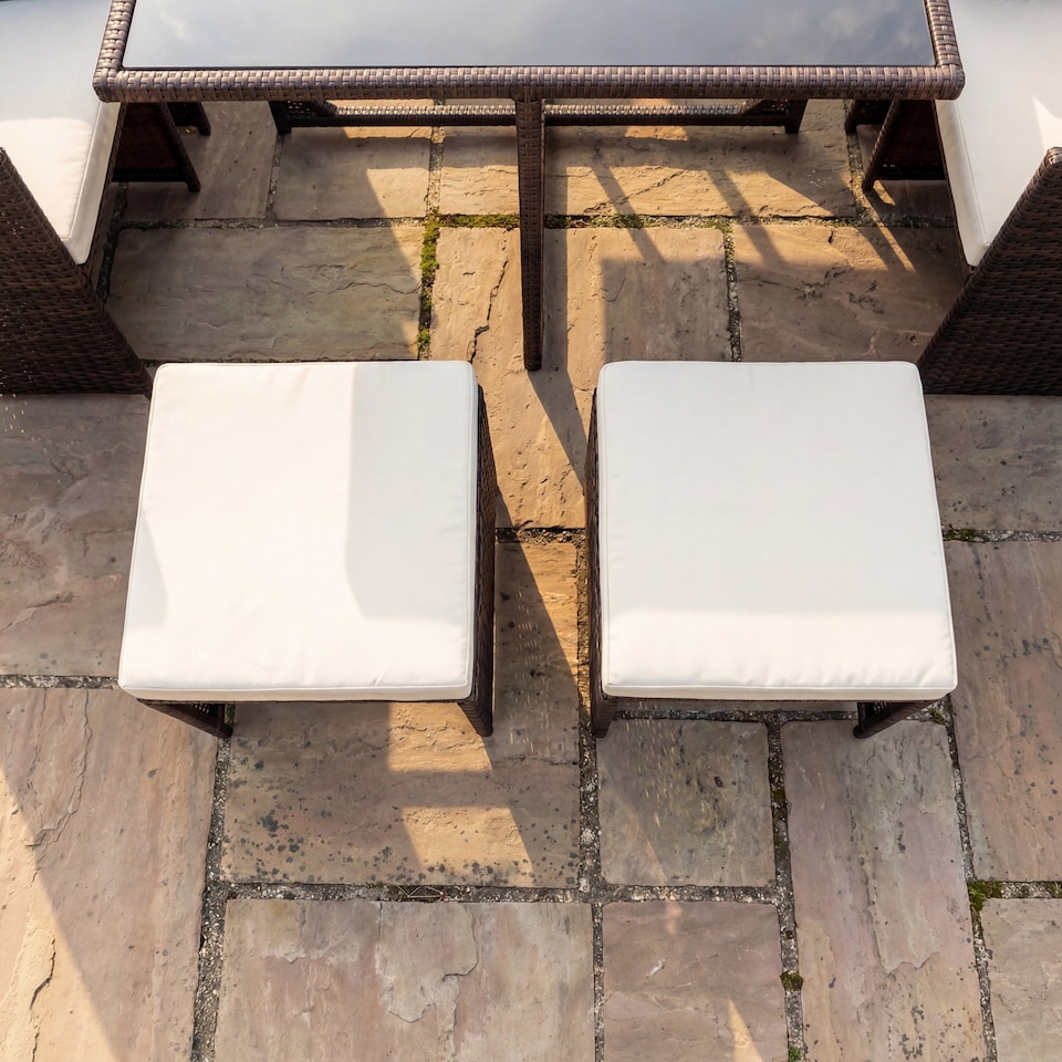image 1 of Giulia 9 Piece Rattan Cube Outdoor Set