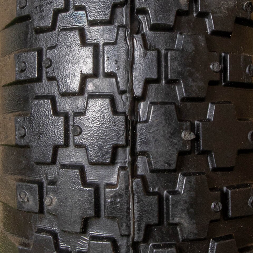 image 1 of Replacement 15" x 3.4" Pneumatic Heavy Duty Garden Wheelbarrow Wheel & Axel In Red