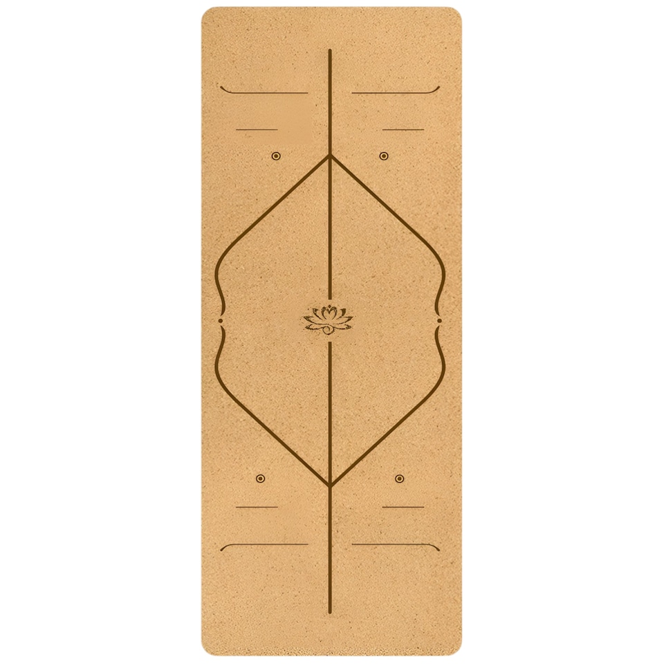 Modern Fitness Natural Cork Yoga Mat - Non-Slip 4mm, Exercise Mat (183cm x 68cm)