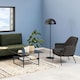 image 4 of Melissa Lounge Chair in Dark Grey