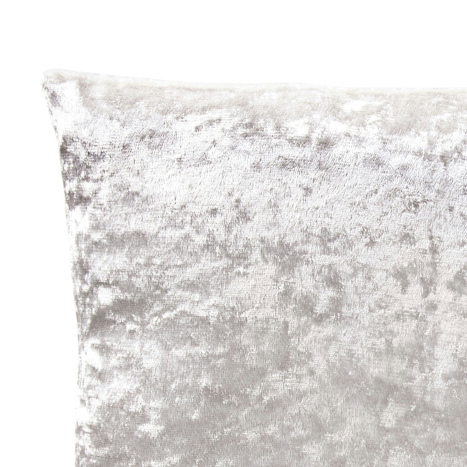 image 1 of Plain Crushed Velvet 45cm x 45cm Cream Cushion Set of 4 | Cream | 45cm x 45cm x 10cm | 4