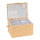 image 6 of Hobby Gift Large Sewing Storage Box, Ochre Spot
