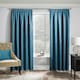 image 5 of Matrix Teal Curtains 90 x 54 inch (229 x 137 cm) Room Darkening Pencil Pleat Thermal Noise Reducing Curtains for Bedroom and Living Room