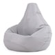 image 2 of Kids Recliner Beanbag Indoor and Outdoor Grey Set of 2 | Grey | Grey | M | 1