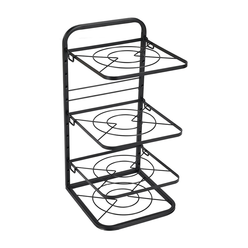 Living and Home 4-Tier Kitchen Pot Pan Organizer Rack