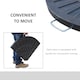 image 5 of Outsunny 2pc Flabelliform Parasol Base Resin Umbrella Weights w/ Handles Bronze