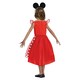 image 2 of Disney Girls Minnie Mouse Classic Costume - Red/White/Black - 7-8 Years