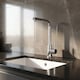 image 2 of Balterley Modern L-Neck Single Lever Kitchen Sink Mixer Tap - Top Fix Installation | Silver | Chrome | 1