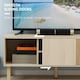 image 6 of HOMCOM TV Stand Cabinet for TVs up to 50" with Sliding Doors, Natural