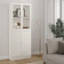 Basic Tall Wide (4 Shelves) 4 Door Combination Unit in White