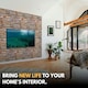image 9 of NOVECRAFTO 3D Sandstone Wall Panels – 6 PVC Sheets, Covers 2.76 sqm (29.76 sq ft), 96x48cm Each – Mixed Natural Sandstone Effect Decorative Cladding