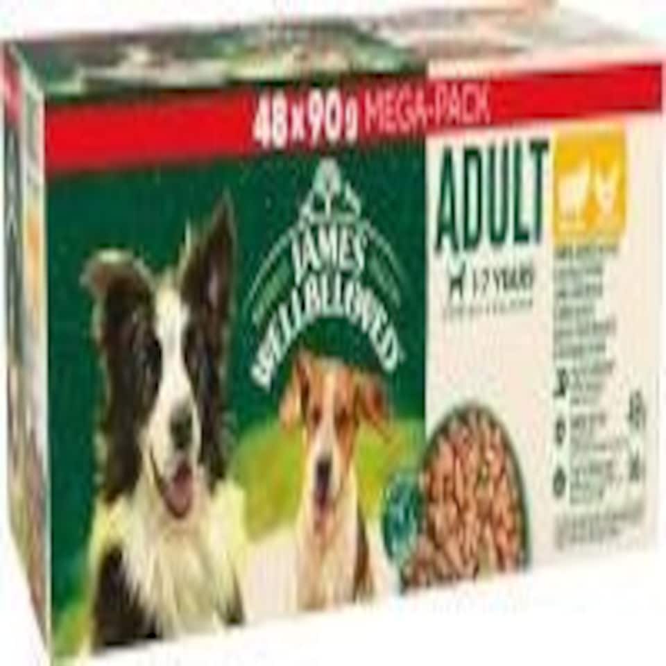 image 1 of James Wellbeloved Adult Dog Food Lamb In Gravy Pouch 48 X 90G