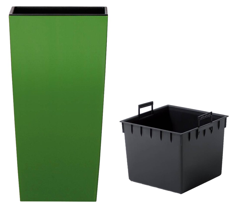 image 1 of Urbi 20cm Square Plastic Planter Pot for Indoor & Outdoor Use