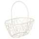 image 3 of Oblong Basket Wire Mesh - 10x9.5x6.5cm | White | Ivory & Set of 6 | 6
