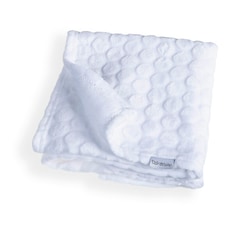 Clair de Lune Marshmallow Pram Blanket - White