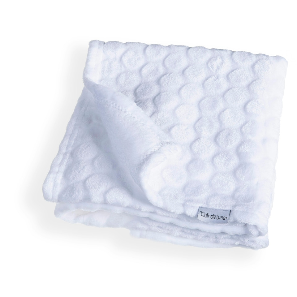 image 1 of Clair de Lune Marshmallow Pram Blanket - White