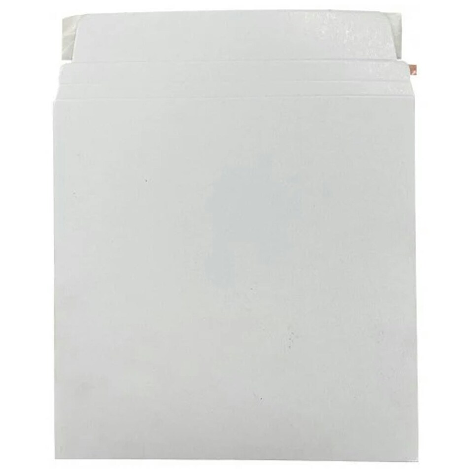 image 1 of 100 x Peel & Seal White Board Strong 13" (340x340mm) Record Mailers | White | One Size | 1.0
