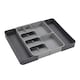 image 1 of Living and Home Expandable 12-Compartment Cutlery Tray Drawer Organizer