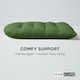 image 5 of Homescapes Olive Green Round Egg Chair Swing Cushion | Green