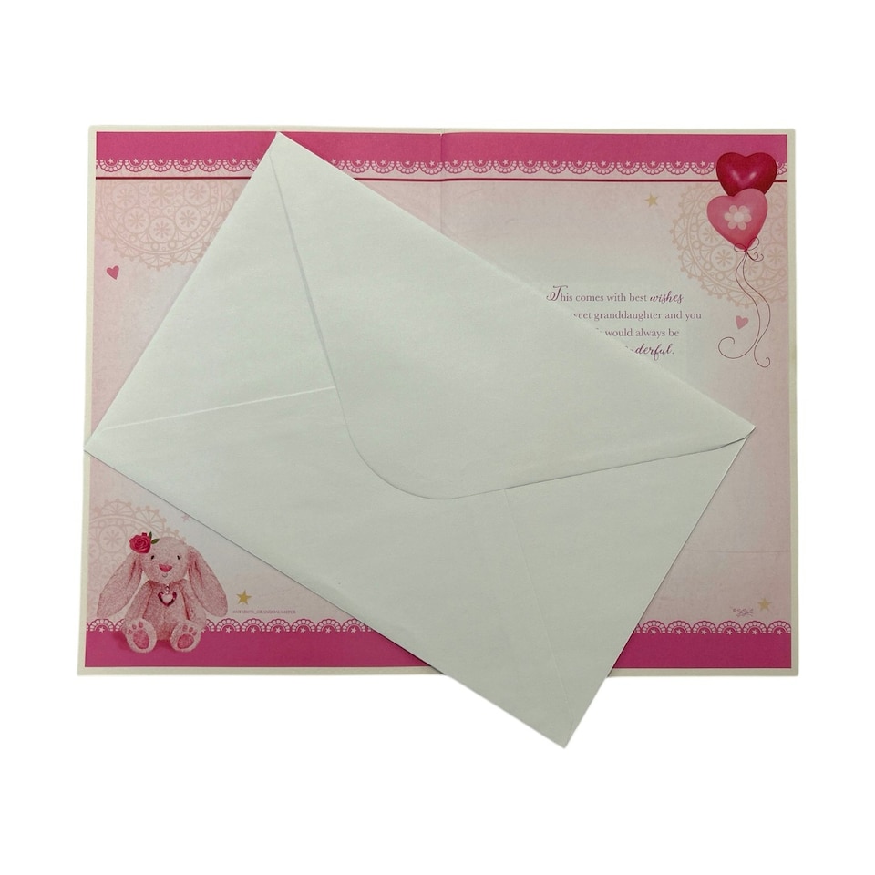 image 1 of Congratulations On Birth Of Granddaughter Keepsake Treasures Greeting Card
