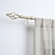 image 3 of OHS Curtain Pole Extendable 16mm Metal Finnials Twist End Rod 70-120cm | Bronze