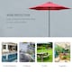 image 5 of Outsunny 2.8m Patio Umbrella Parasol Outdoor Table Umbrella 6 Ribs Wine Red