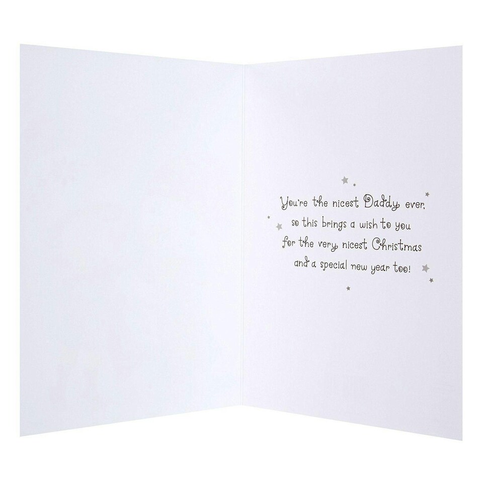 image 1 of Daddy Christmas Card 'From Your Little Man'