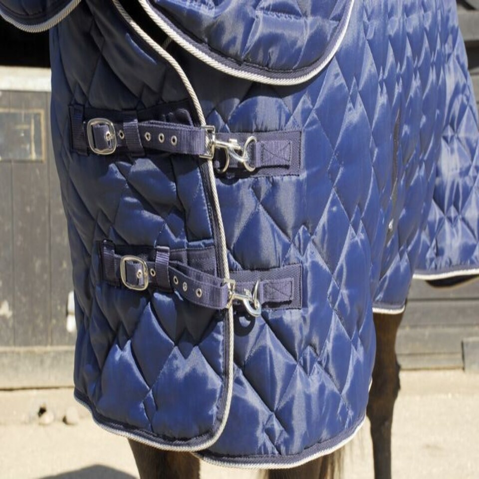 image 1 of Rhinegold Texas Combo Quilt Blue | Size: 6ft 0
Colour: One Colour