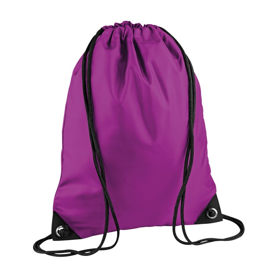 image 1 of Bagbase Premium Drawstring Bag | Pink | Magenta | One Size | 1