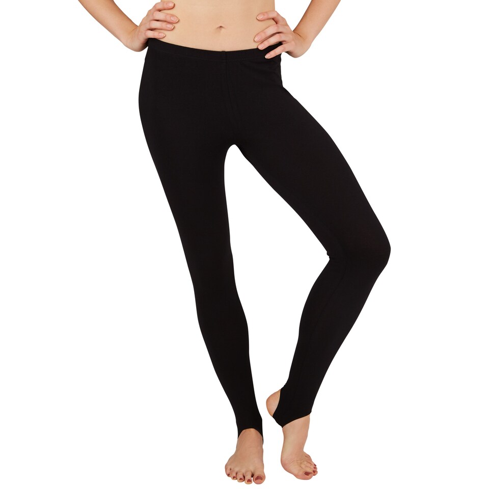 image 1 of Women's Stirrup Leggings | Black | black | L | 1