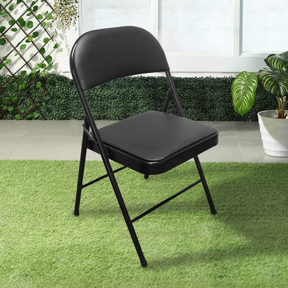 image 1 of Royalford Heavy Duty Folding Padded Chair, Pack of 2