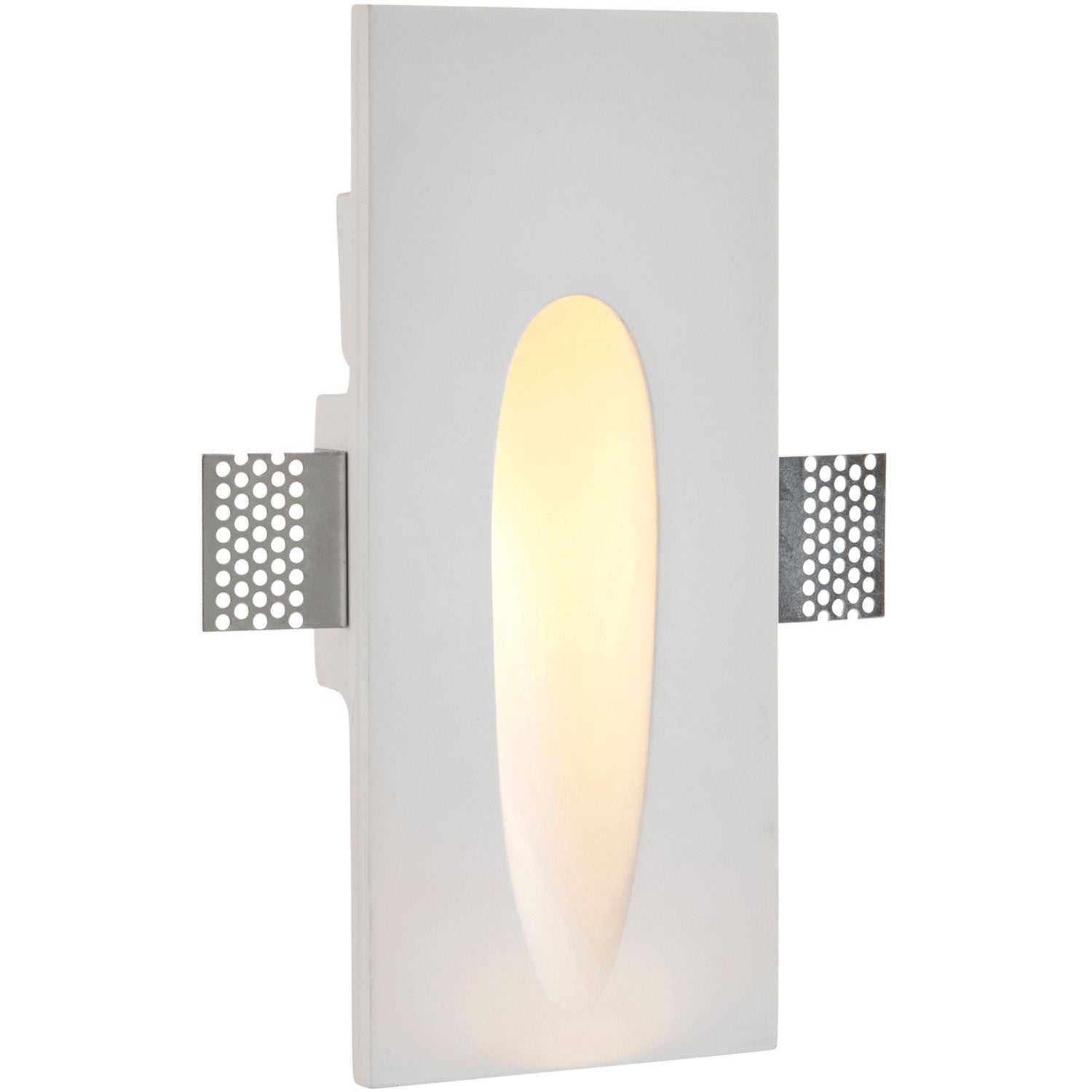 Loops Plaster-In Rectangular Wall Light - 1.5W Warm White LED - Trimless Design