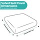 image 2 of Velvet Dining Chair Covers, Spandex High-Back Chair Slipcovers