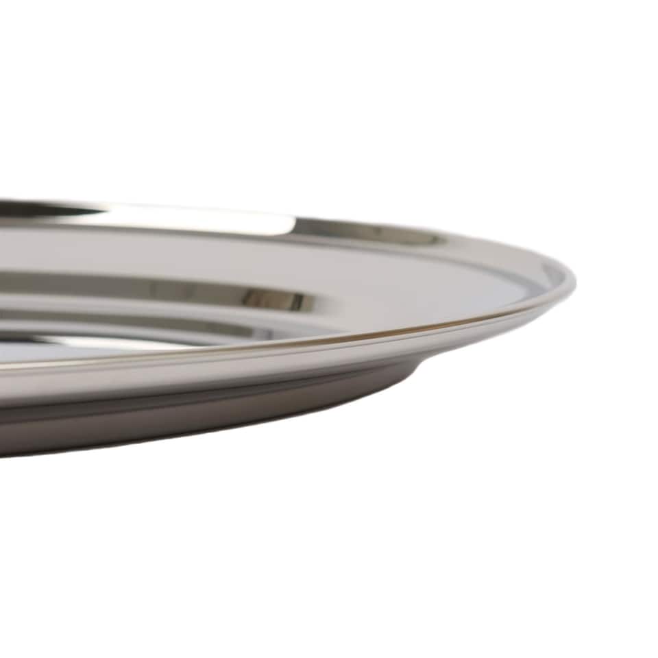 image 1 of Argon Tableware Oval Stainless Steel Serving Platter - 40cm x 27cm