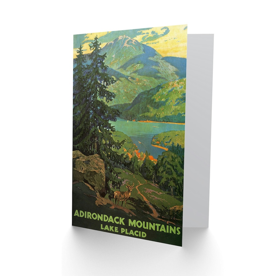 image 1 of Travel Adirondack Mountains Lake Placid USA Goodbye Card