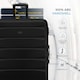 image 9 of Flight Knight Set of 3 Lightweight 4 Wheel ABS Hard Case Suitcases Cabin & Hold Luggage, 100+ Airlines Approved - easyJet, British Airways, Ryanair, Jet2 Orange | Orange / Black