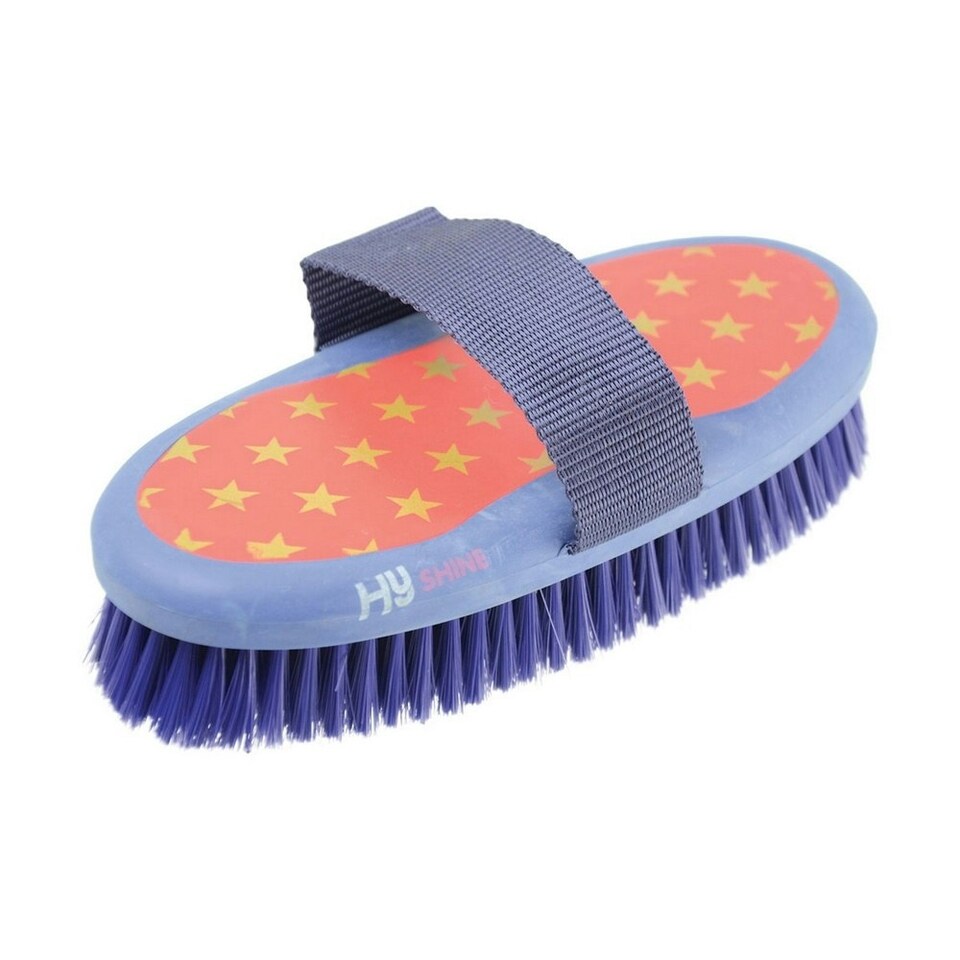 HySHINE Star Easy Grip Body Brush - Navy/Red - One Size