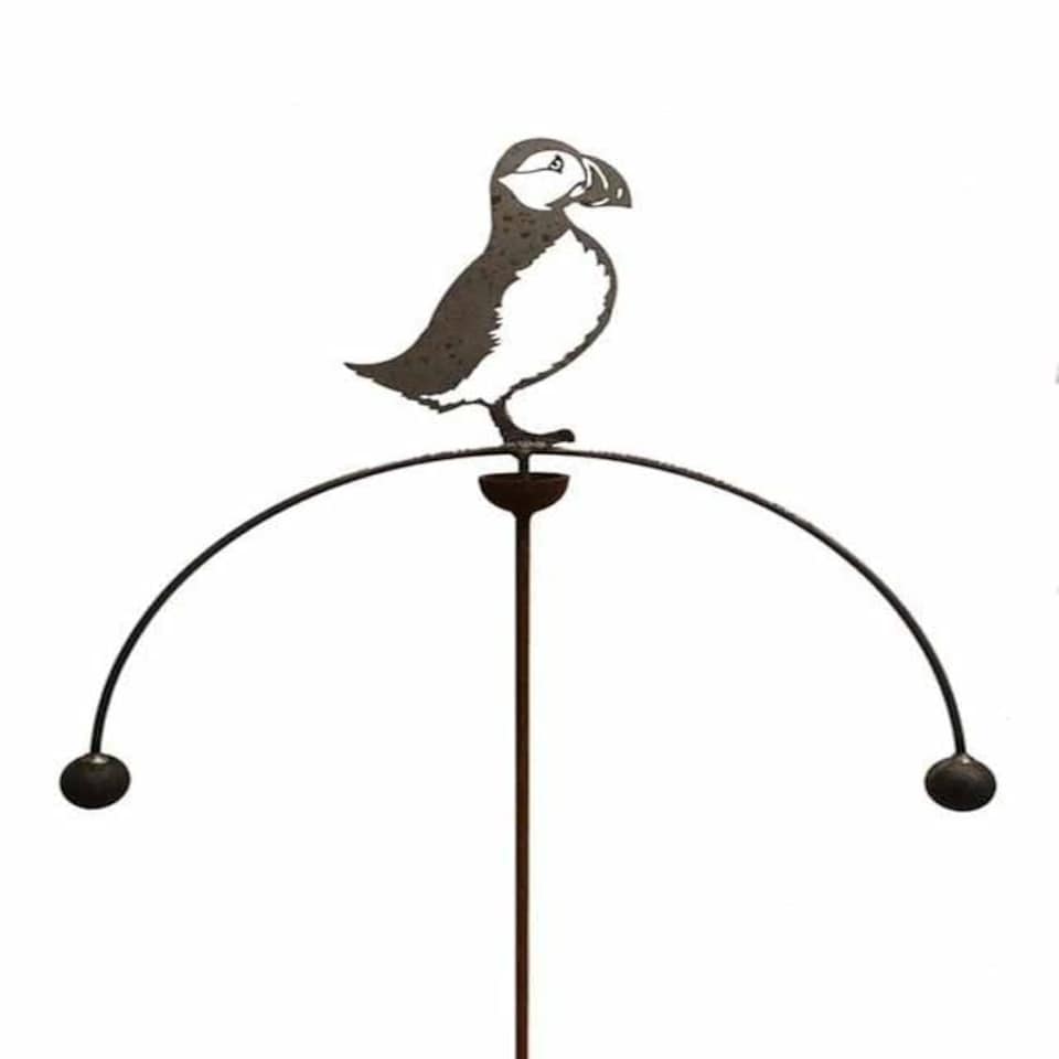 image 1 of Puffin Wind Rocker Double Bare Metal/Ready to Rust - Steel - W54 x H148.5 cm