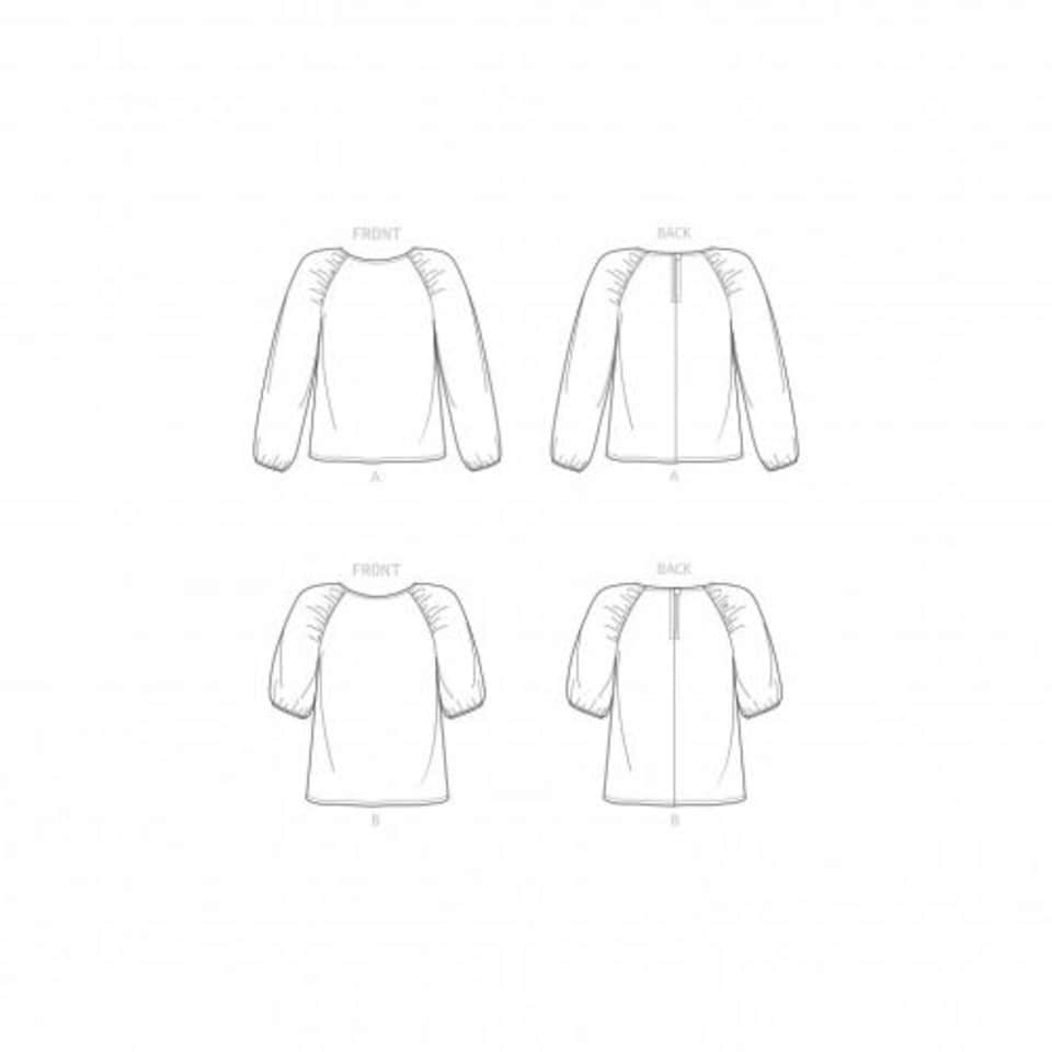 image 1 of New Look 6708 Paper Sewing Pattern – Women’s Top, Size A (6–8–10–12–14–16–18), Easy