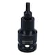 image 1 of 4mm 1/2in Drive Stubby Impact Impacted Male Allen Hex Key Socket 55mm Length