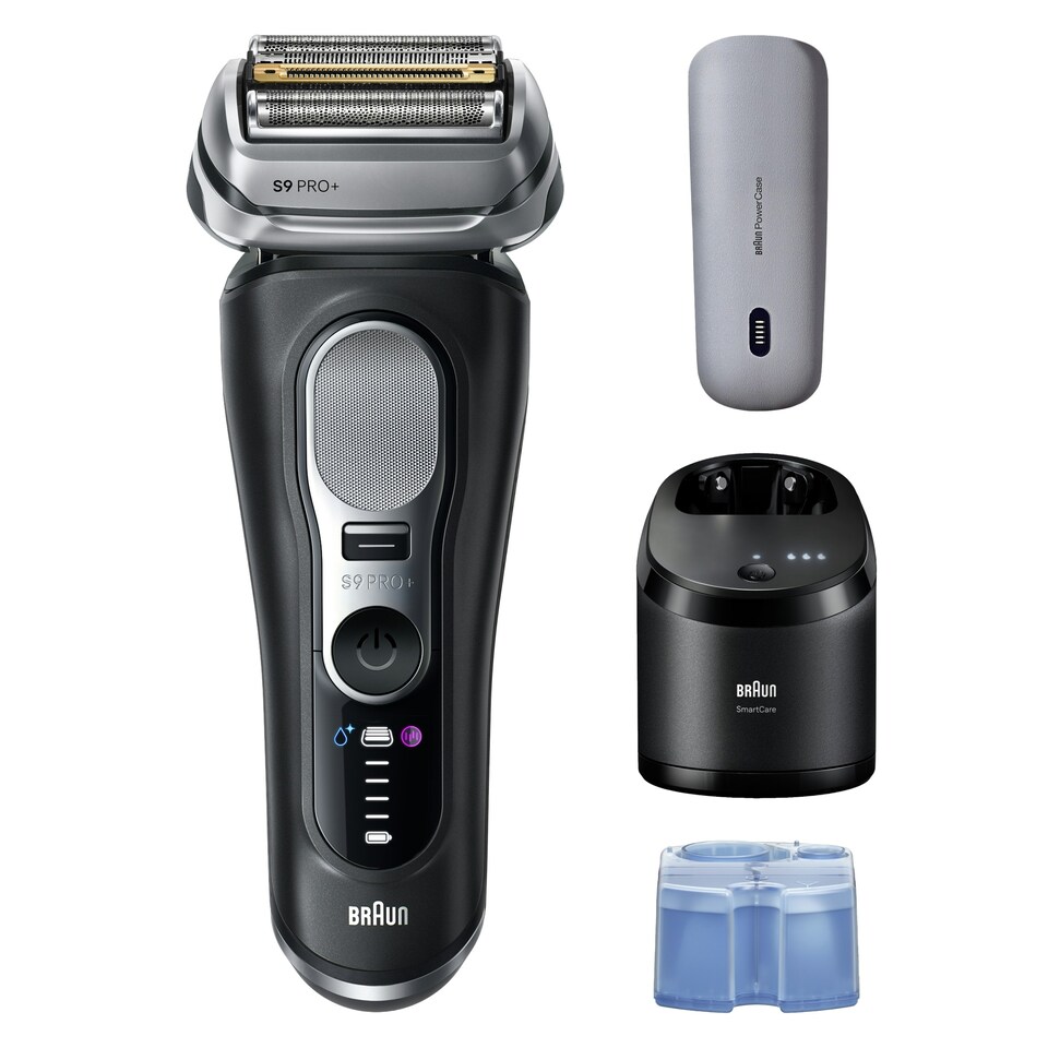 image 1 of Braun Series 9 PRO+ Electric Shaver, Pro SensoAdapt, SmartCare Center, 9670CC, Black