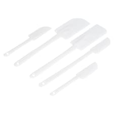 Ashley 5pc Stiff Silicone Spatula Set - White