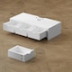 image 3 of HOMCOM Monitor Stand Riser with 3 Drawers for Laptop, Computer, PC, White
