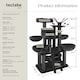 image 6 of Cat Tree Gismo - 195 cm tall, sisal cat scratching posts, toy balls and anti-tip | Black | black | 1