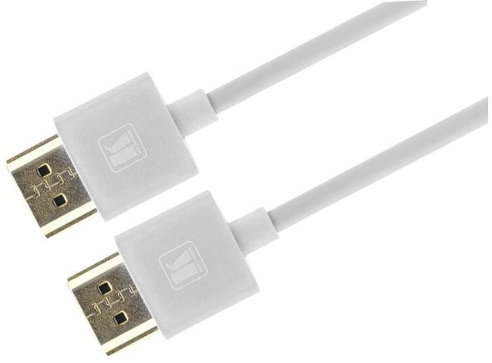 KRAMER Premium High Speed HDMI Lead, Ultra Slim Flexible Lead, 1.8m White