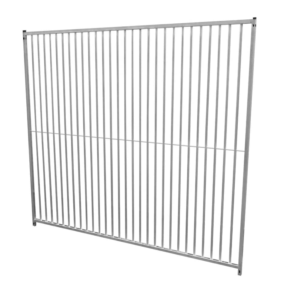 image 1 of 2m Dog Run Panel – 5cm Bar Spacing Silver