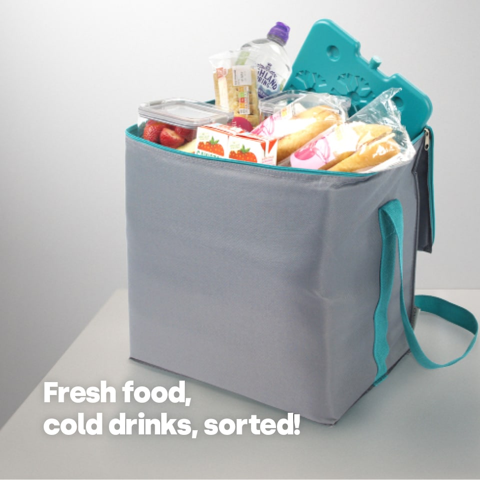 image 1 of LIVIVO 28L Cool Bag with BPA Free Ice Block and Shoulder Strap