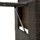 image 8 of Outsunny Garden Rattan Furniture Set 2 Seater Patio Sun Lounger Daybed Sun Bed