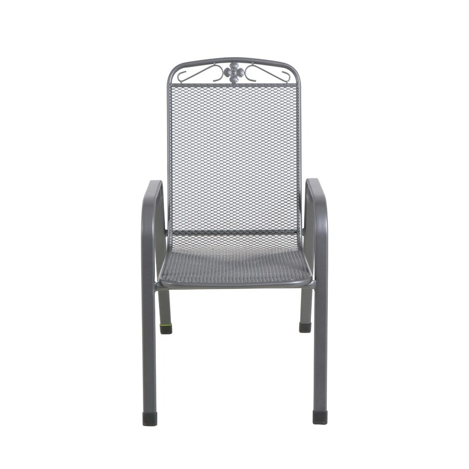 image 1 of Mesh Metal 4 Seater Dining Set with Cushions