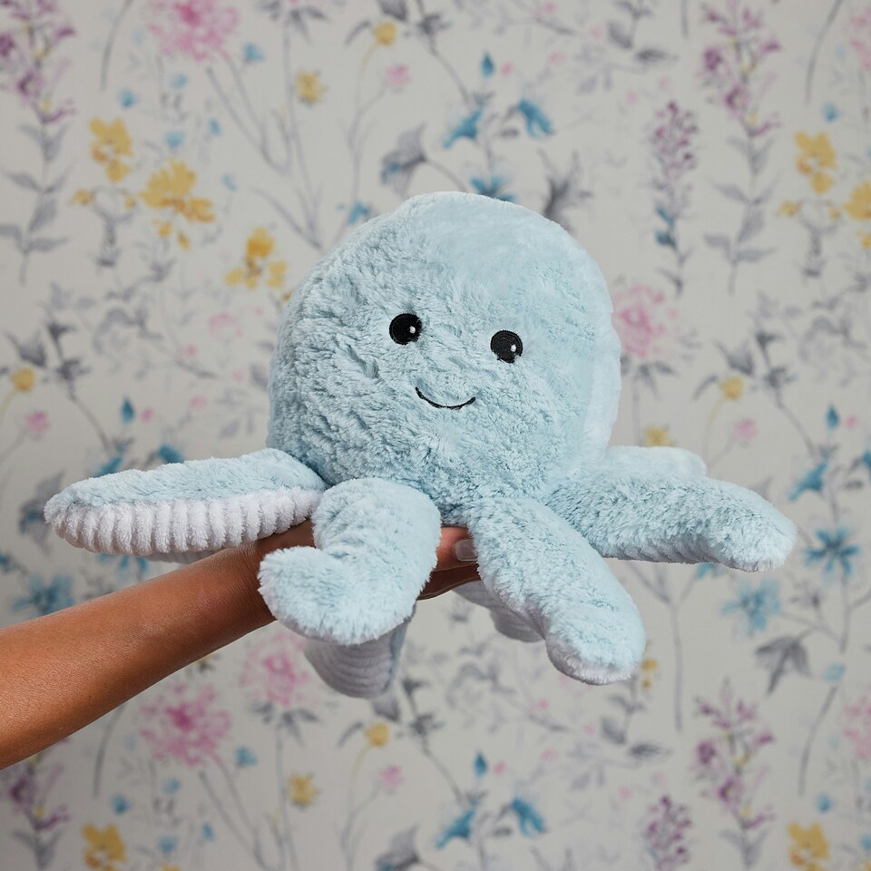image 1 of Warmies Plush Octopus Microwavable Weighted Teddy